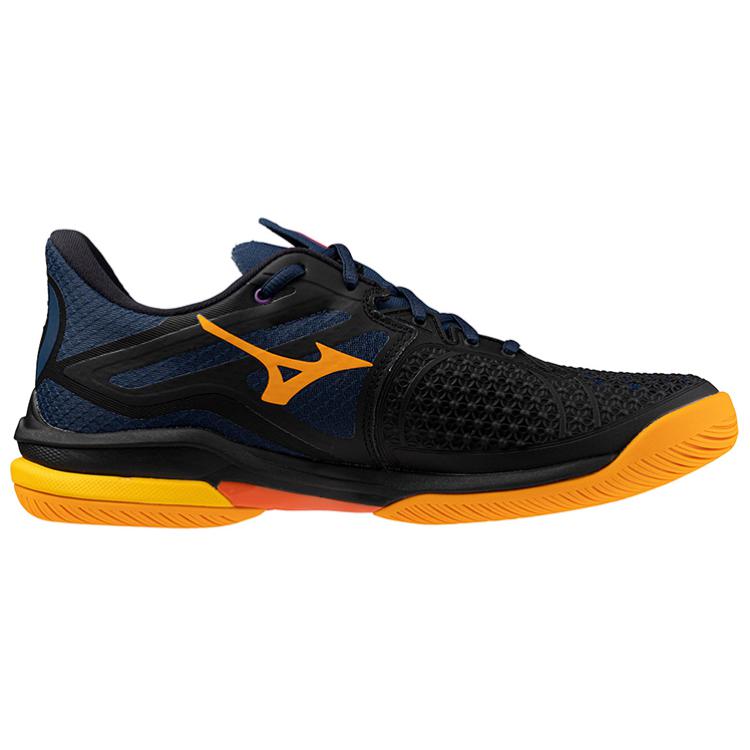 Mizuno Wave Exceed Tour 6 Anti Slip Wear Resistant Low Top Tennis Shoes Unisex Dark Blue Mizuno 61GA247011