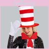 Dr Seuss Cat In The Hat Cosplay Set With Bow Tie Gloves For Christmas Costume