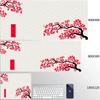 Gelbe Große Mausmatte Sakura Mauspads Große Gamer Schreibtischmatte 40x90cm Gummi Tastaturmatten Große Schreibtischmatte Beste Mauspads Mit Verriegeltem Rand