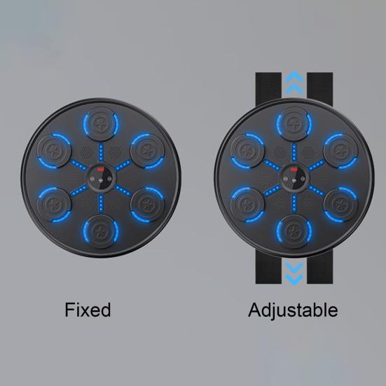 Smart Music Boxing Target Bluetooth-Compatible 5.0 Wall-Mounted Punching Machine with LED Display 9 Modes Boxing Mount