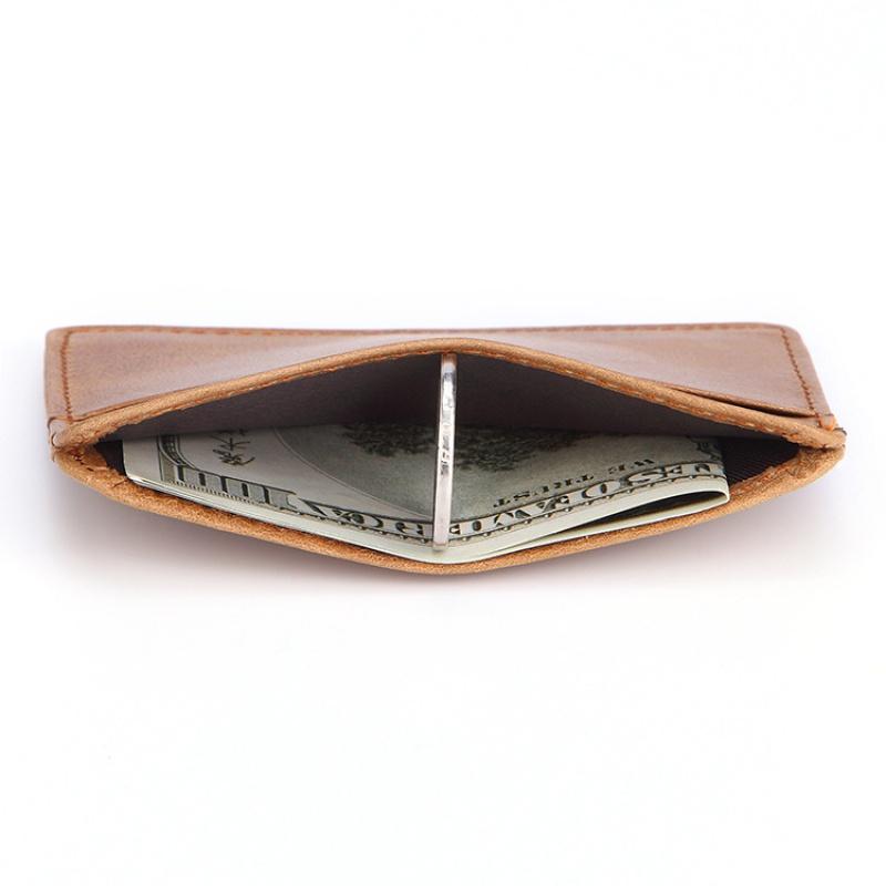 Cow Leather Men's Card Bag Coin Purse Slim Credit Card Holder Wallet For Men and Women ID Card Pocket