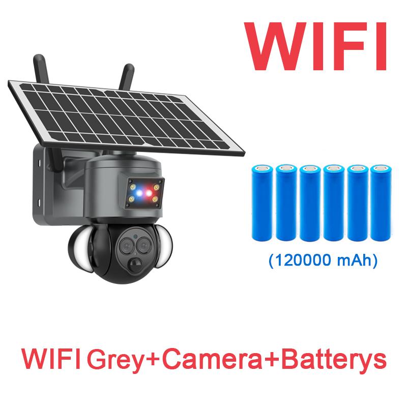 

Сонячна камера SHIWOJIA 4G sim-карта 4K 8MP Dual Lens 12X Optical Zoom Outdoor WIFI Solar Panel Humanoid Tracking Camera CCTV Alarm Only WiFi Camera