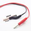 1M 4mm Banana Plug Alligator Clip 15A 18AWG Double End Test Wire Line Electrical Voltage Crocodile DIY for Multimeter