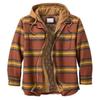 Men's Clothing European and American Autumn and Winter Thickened Cotton-padded Plaid Long-sleeved Loose Hooded Jacket