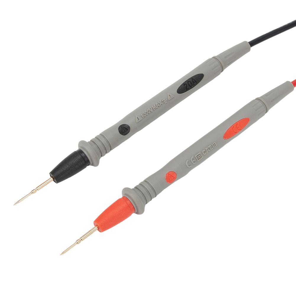Fint spiss nål meterprobe testledninger for multimeter voltmeter kabel