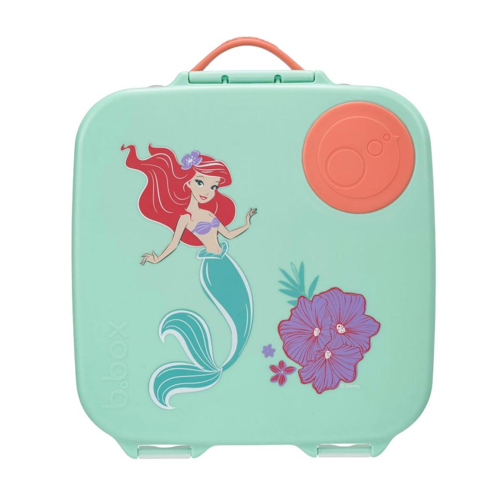 Lunch Large Capacity Picnic Lunch Box for Includes Ice Dishwasher Safe Box with Little Mermaid Free B.box Box, (2L), 3-4 People, Leak-Resistant,