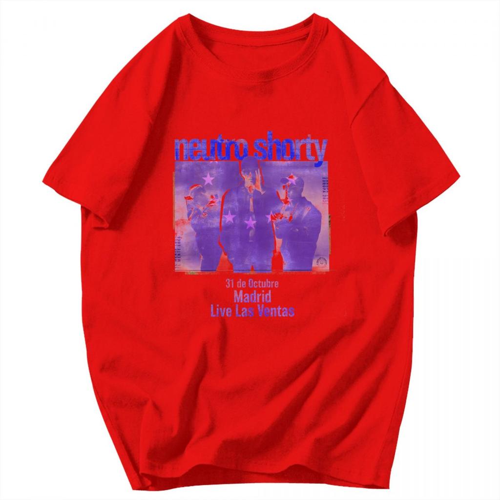 Men T Shirt Rapper Neutro Shorty Album Tour 2025 Merch Vintage Cotton Y2K Graphic Customized Unisex Clothing T Shirts