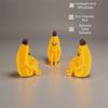 PLA Material Anxious Banana Ornaments Yellow Mini Model Desktop Toys  Home Decoration