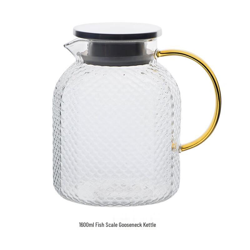 Hammered High Borosilicate Glass Cold Water Pitcher