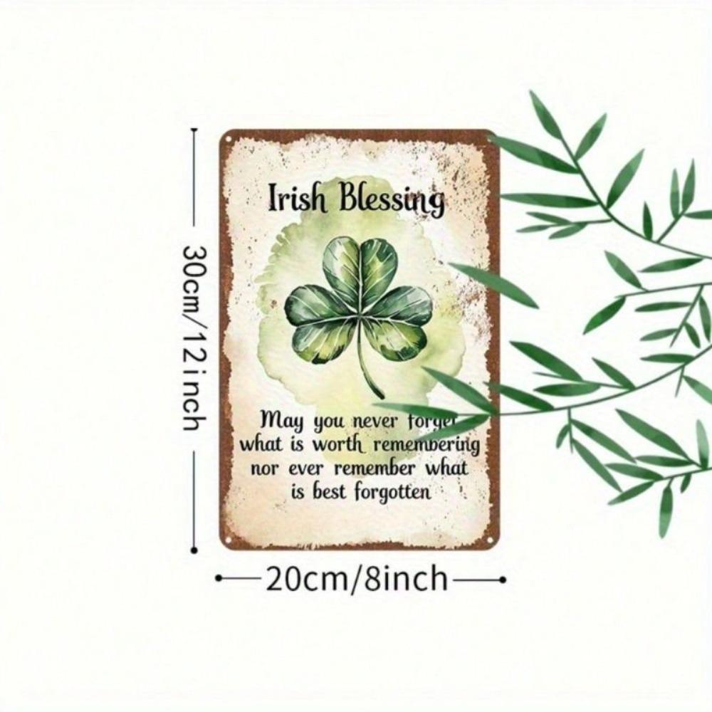 Metal Wall Art St. Patrick's Day Vintage Irish Pub Decor Home Gift