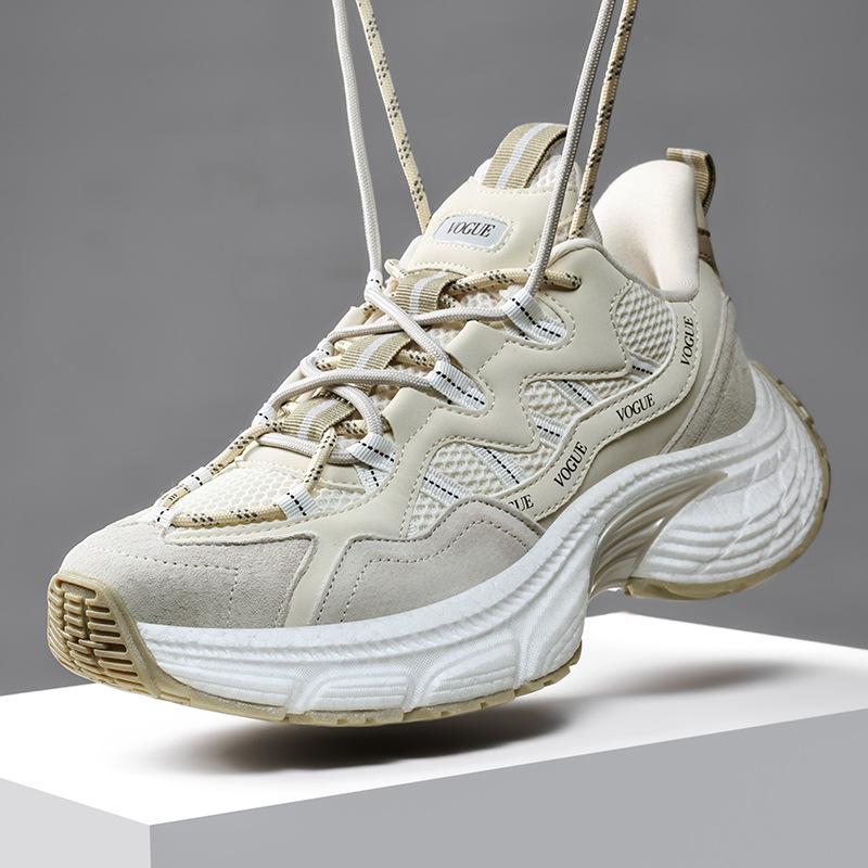 Korean style stepping on shit sports shoes versatile dad trendy shoes fashionable retro men's commuting height increase casual shoes