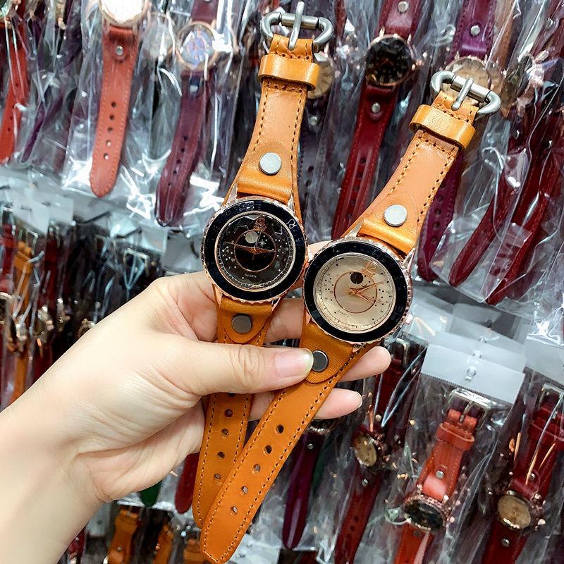

New Fashion Versatile Ancient Style Watch Chinese Style Women s Retro Simple Temperament Cowhide Large dial Quartz Watch Art