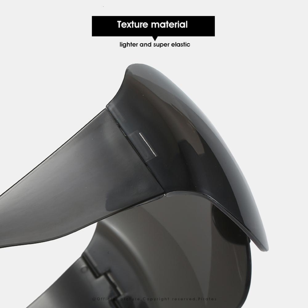 Ochelari de soare punk fără ramă, ochelari de soare futuristi supradimensionați pentru femei și bărbați, ochelari de soare negri dintr-o singură bucată, ochelari de soare, protecție UV400