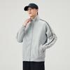 An Yang 2024 Men's Striped Stand Collar Jacket - Trendy Zipper Cardigan Hoodie