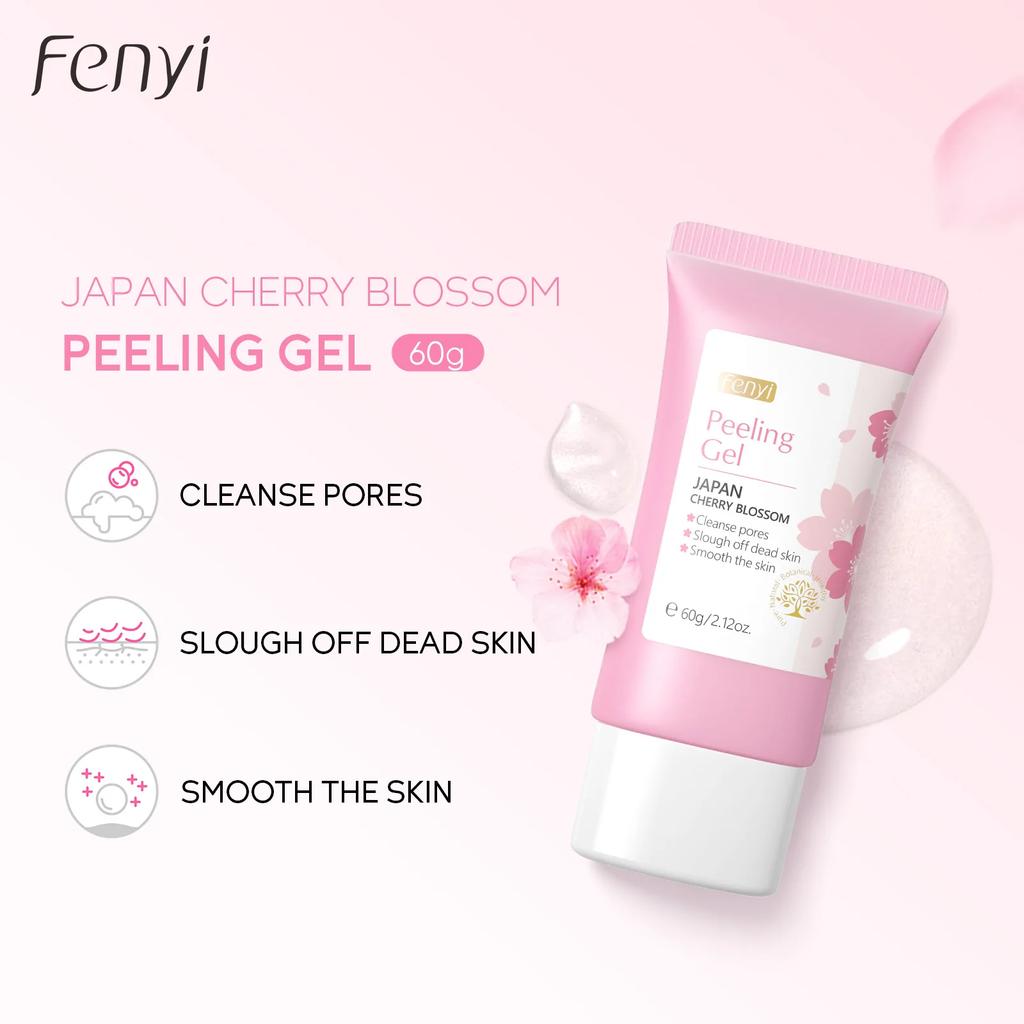 Sakura Face Hloubkově čisticí exfoliační gel Péče o pleť Bělící hydratační krém Oprava Obličejový peeling Péče o pleť 60g