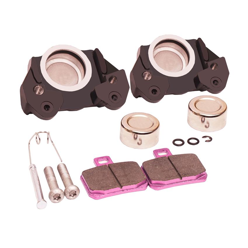 Brzdový třmen pro elektrokolo jedna sada Píst 84 mm Montáž Přední Zadní kolo Držák pro 180 200 220mm Brzdový kotouč pro Honda Yamaha Kawasaki