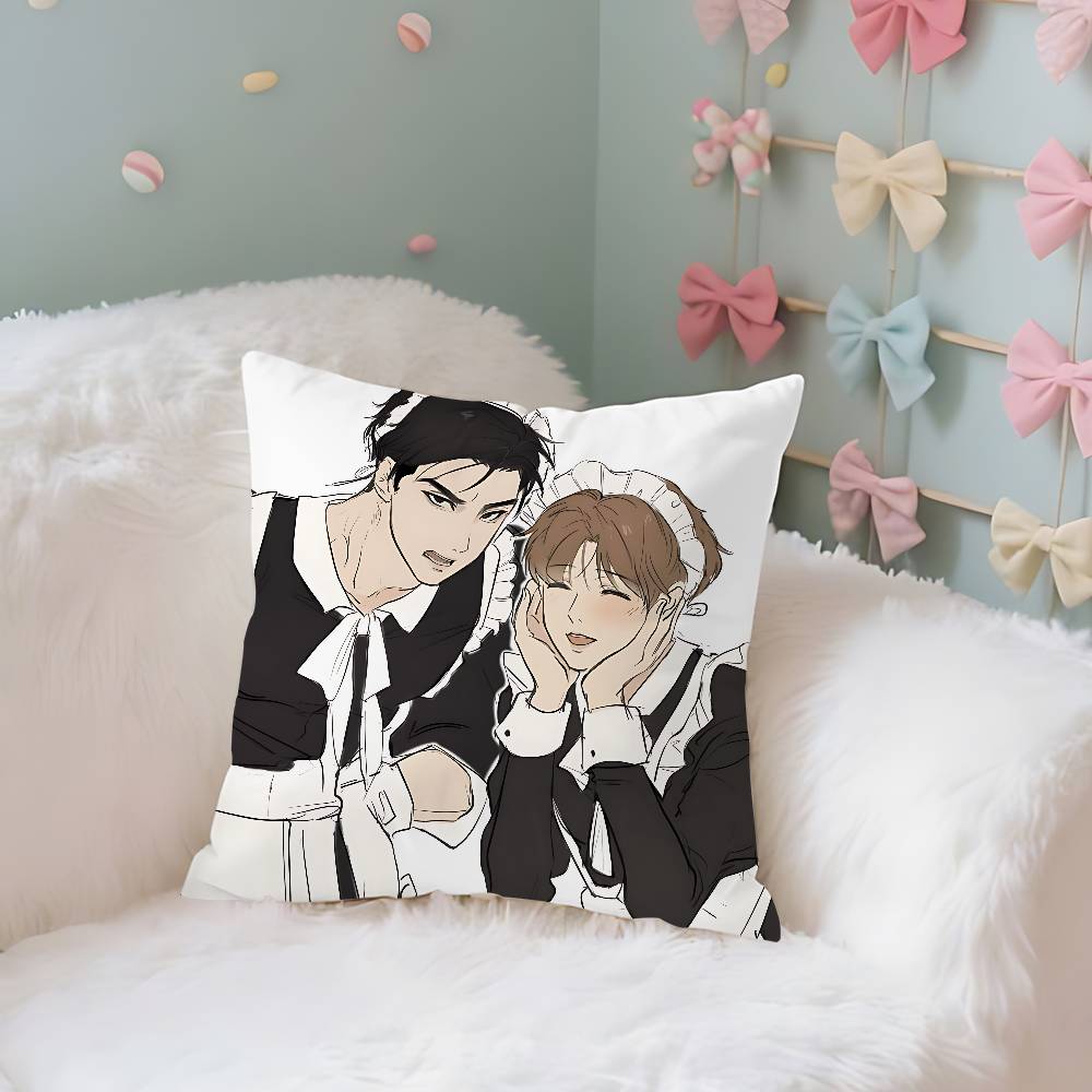 Manhwa Jjix Case Plush Fabric Soft Pillowcase Double Sided Print Cushion Cover Household Gifts