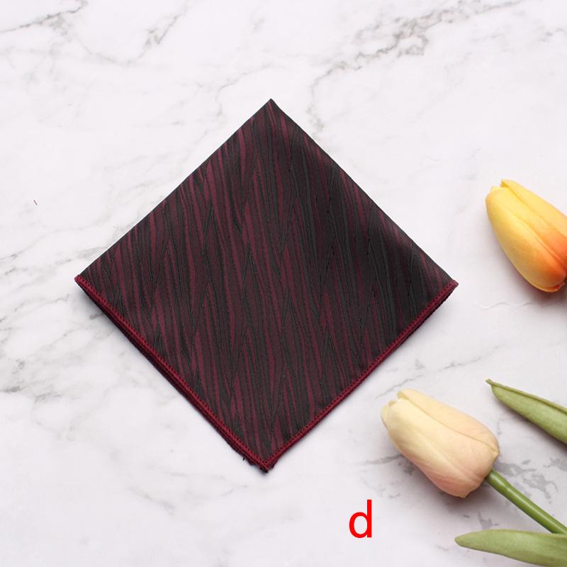 Source Pocket Towel Men'S Polyester Suit Dress Chest Towel Multi-Color Handkerchief Sales Striped Small Square Towel