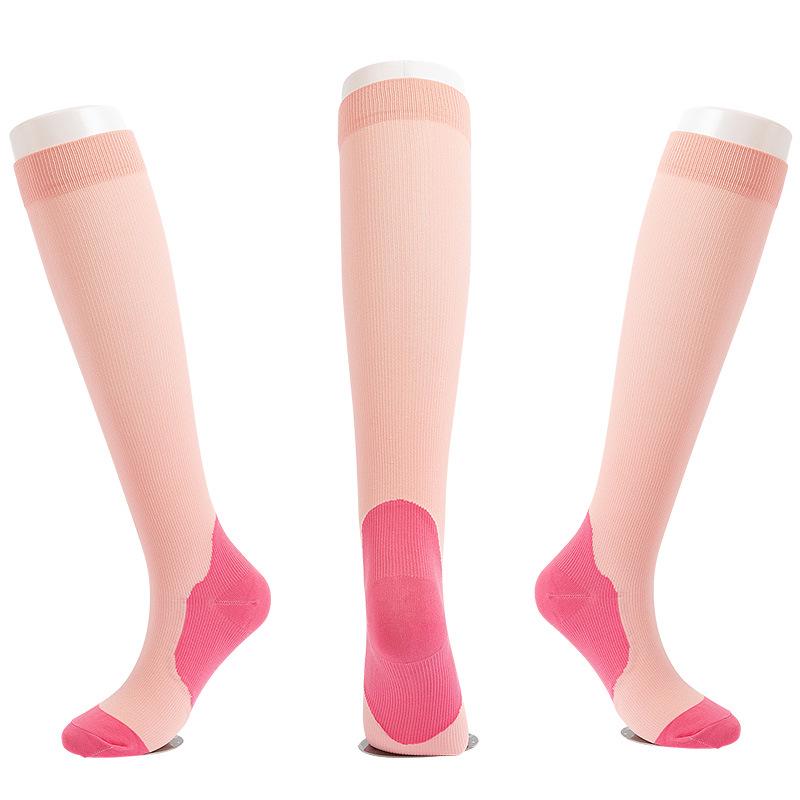 Unisex Outdoor Compression Sports Socks: Elastic, Knee-High, for Cycling & Fitness