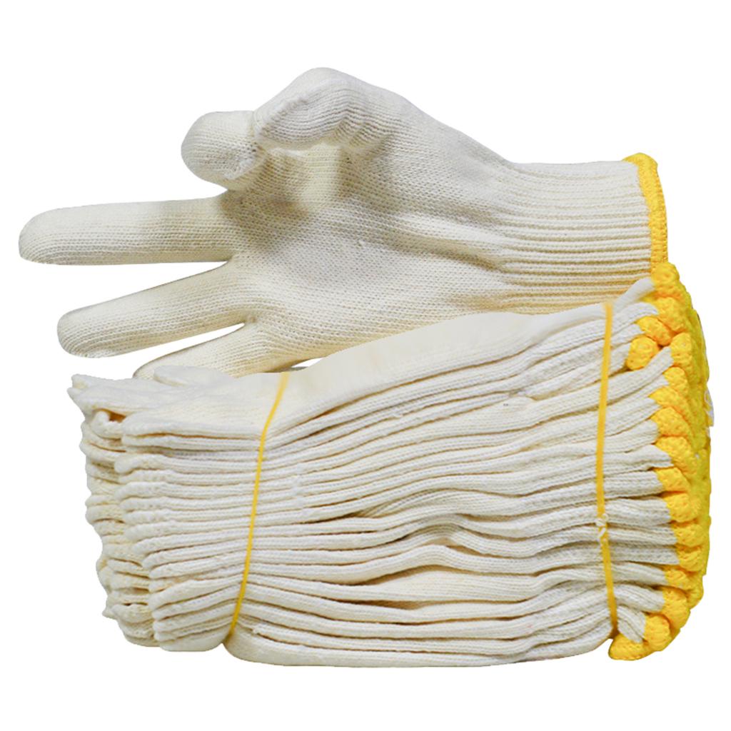Buy 12 Pairs Of Cotton Encryption Yarn Gloves Wear Resistant Work Glove