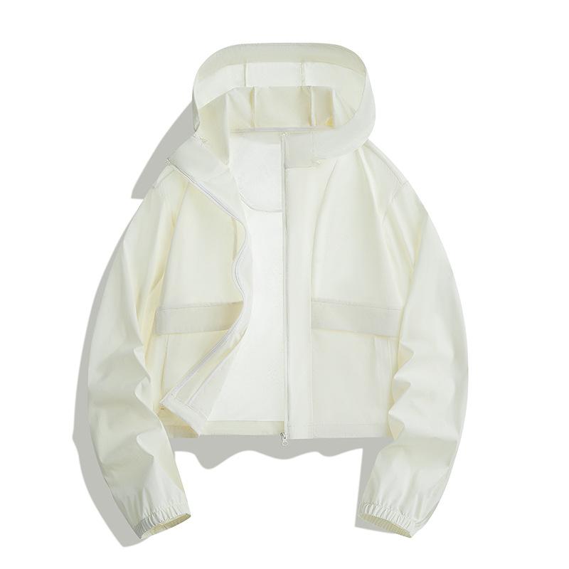 Female Lightweight Breathable Ice Silk Women Summer UV Protection Jacket Sporty Coat Anti-Uv Long Sleeve Zipper Coat