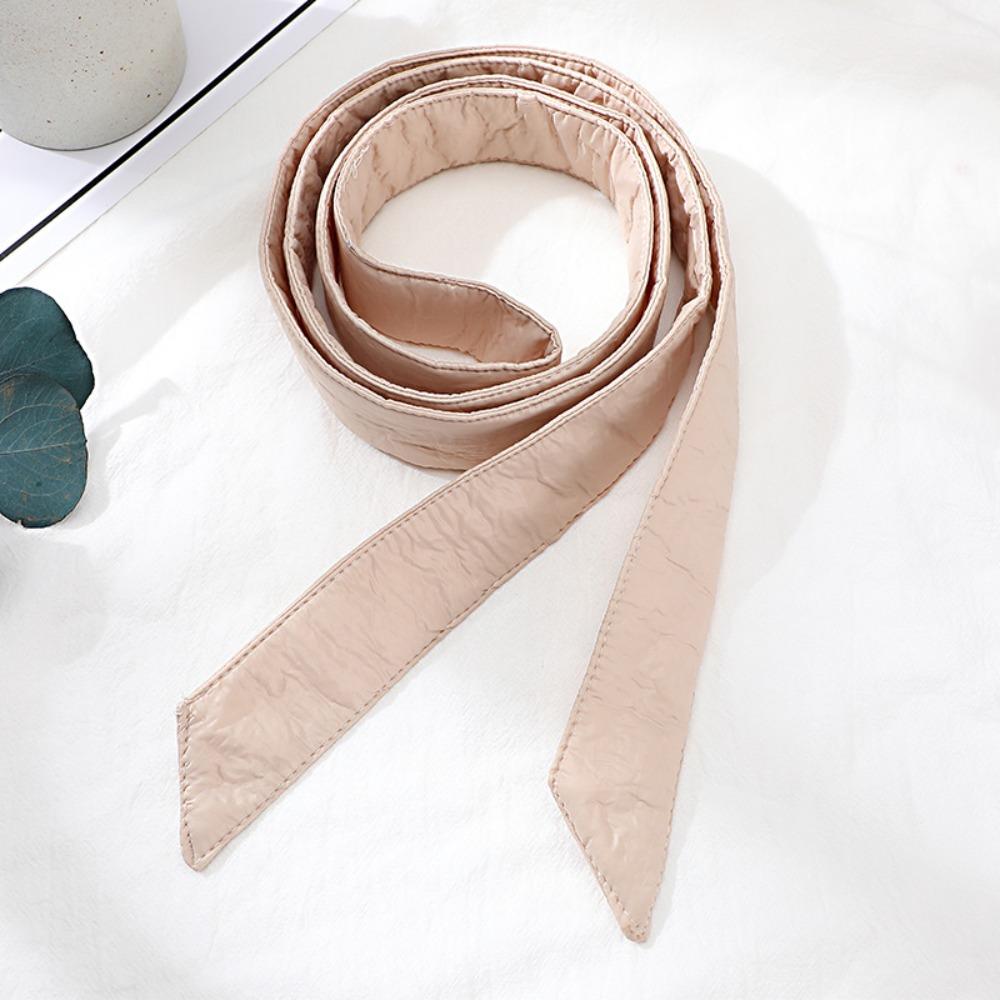 

Casual Versatile Overcoat Waist Belt 180cm Length Solid Color Coat Belt Replacement 4cm Width No Buckle Down Coat Belt for Women