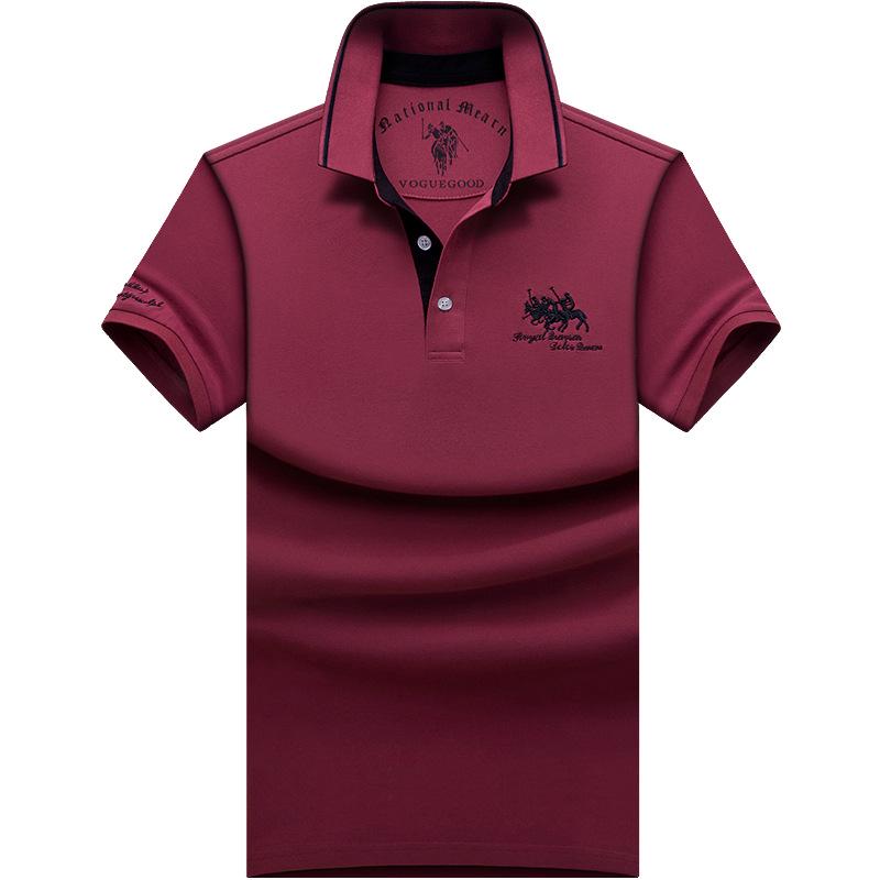 The BAY Paul Heren High-End Poloshirt - Zomer Korte Mouw Revers, Puur Katoen, Plus Size Beschikbaar 3XL (170-185 jin)