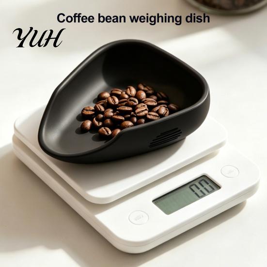 Kitchen Measuring Tool Silicone Coffee Bean Dosing Tray, Flexible Container with Bevel Easy Non Stick Pouring Design, Non-stick Anti-static for Beans