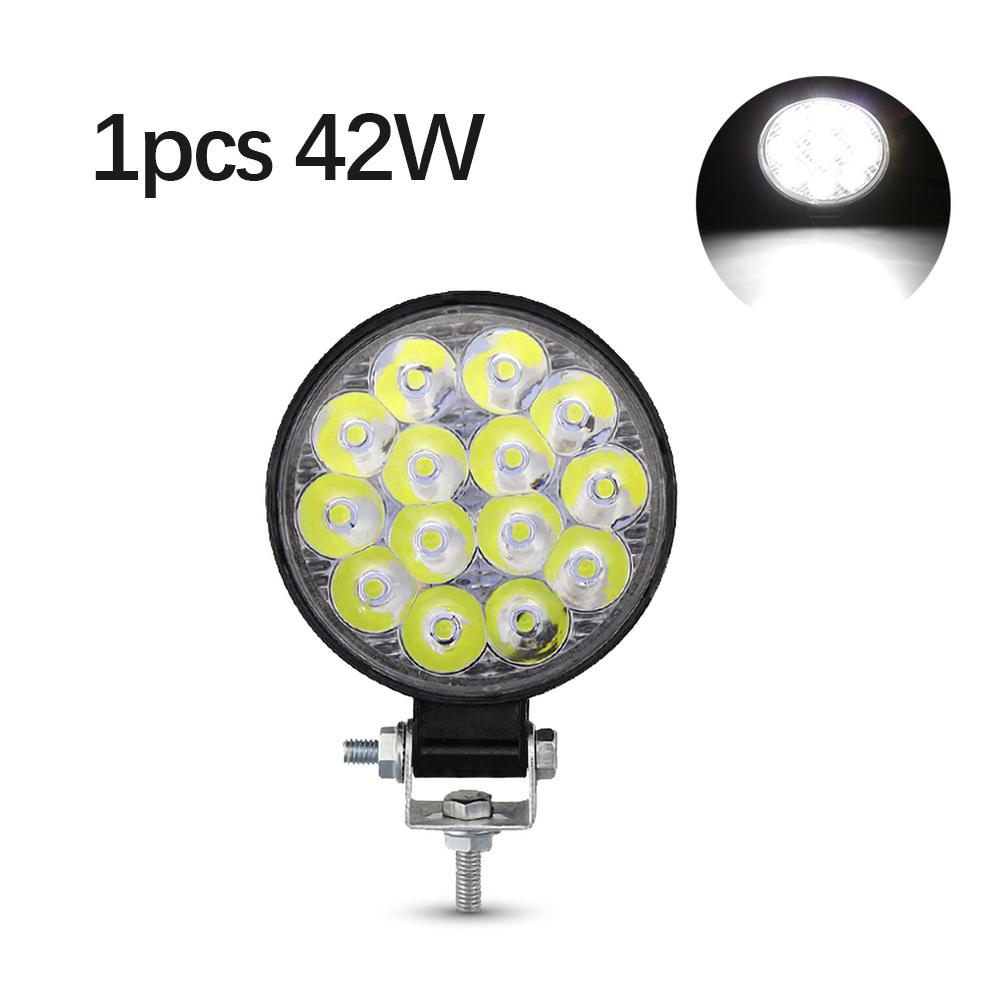 48W 6000K 12/24V Driving Fog Lamps Car Work Lights Super Bright LED Spotlight for Car/Motorcycle/SUV/Truck/Forklift/Boat