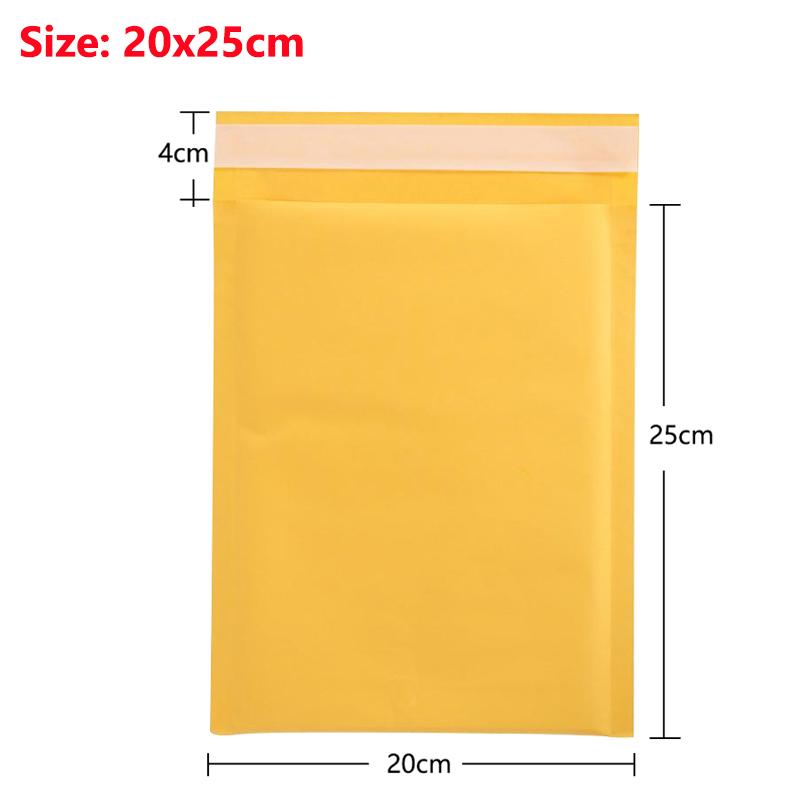 50Pcs Kraft Bubble Mailers Self Seal Adhesive Shipping Bags, Cushioning Padded Envelopes Bag for Shipping, Mailing, Packaging