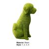 Dog Shape DIY Artificial Grass Animal Resin Eye-catching Garden Turf Grass Animal Office Decor