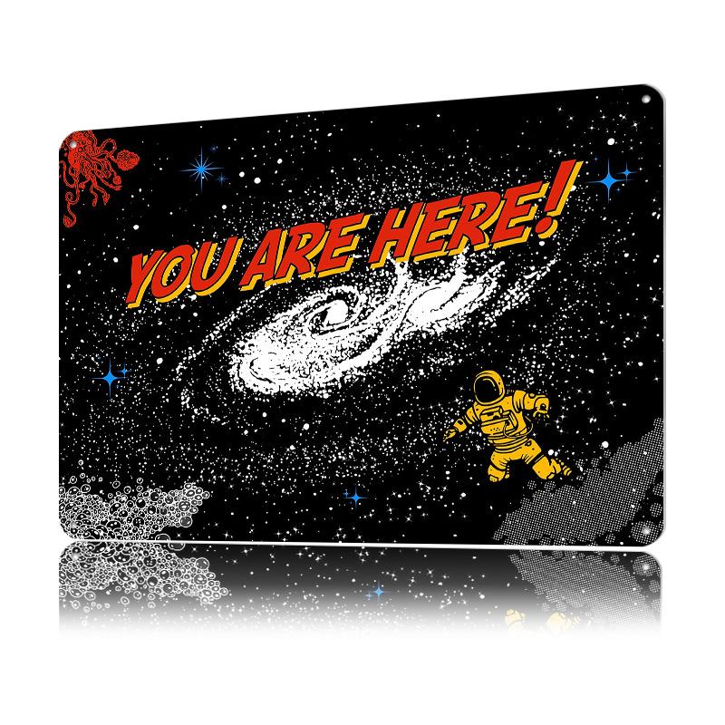 You Are Here s Comics Tinplate Poster Customized Wall Art Retro Vintage Metal Signs for Fans Home Decor Accessories House