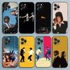 Funda de Teléfono Clásica de Película P-Pulp Fiction Para iPhone 17,16,15,14,13,12,Pro,Max,Plus,E,SE4,Air,Mini Cubierta Suave Negra