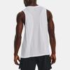 Under Armour Solid Color Crew Neck Sleeveless Running Vest Men Tops White 1376994-100