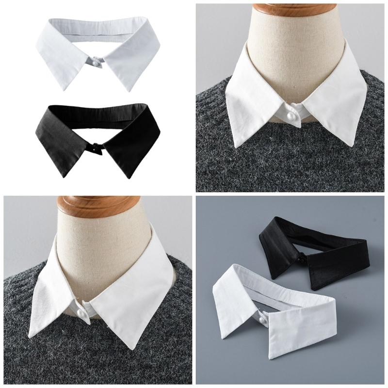 White Shirt Collar Girls Clothes Accessiory Collar Versatile Outfits Traditional Mini Lapel Shawl Collar Lapel