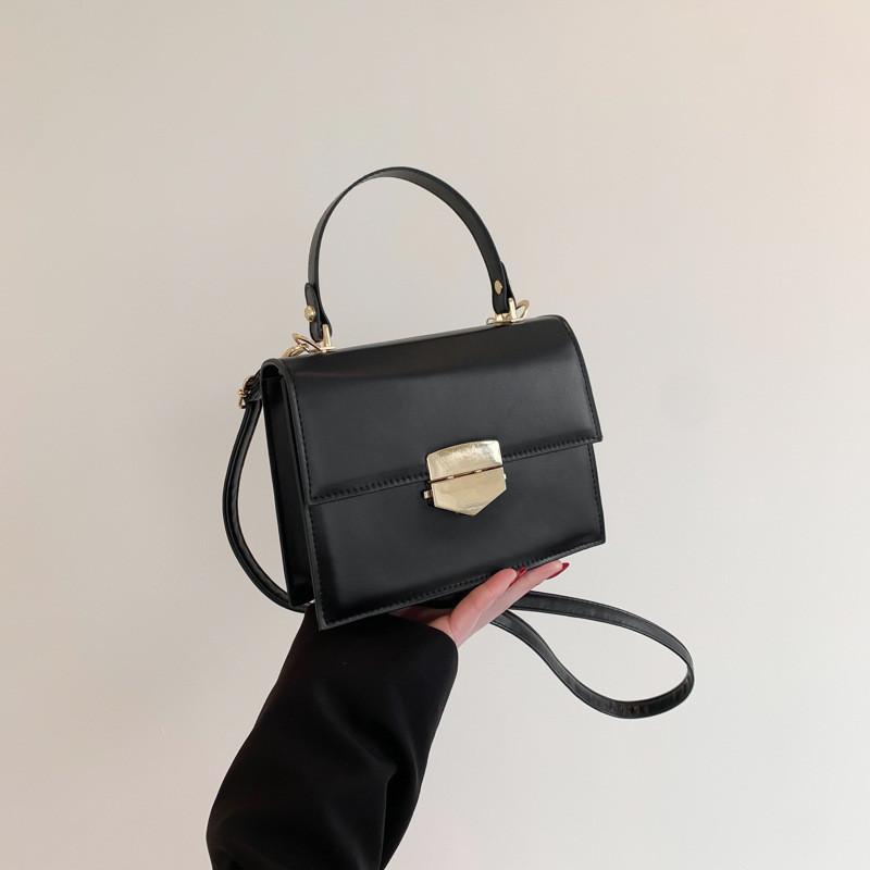 Fashionable Korean Style Handbag 2024 Spring New Ins Shoulder Crossbody Bag чёрный