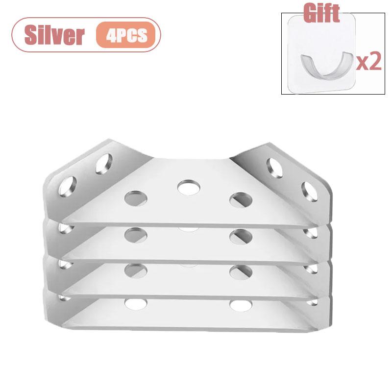 

4-40PCS Heavy Duty 90 Degree Corner Brace Universal Triangle Stainless Steel Furniture Connector for Wooden Frame Reinforcement