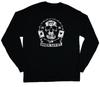 Born Lucky Biker Gambling Graphic Design Long Sleeve T-Shirt Long Arm Tee Gift
