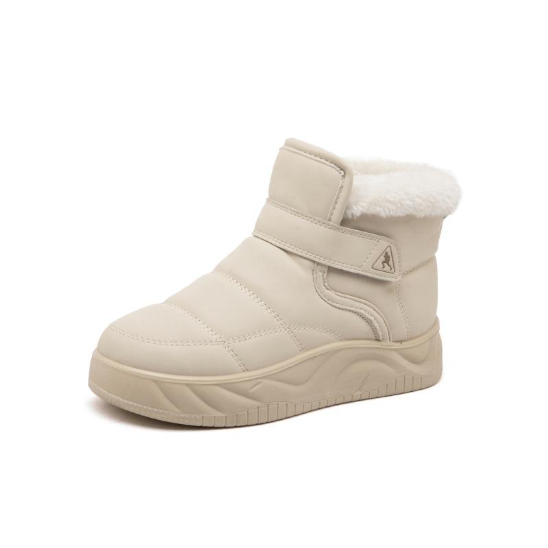 Women's Winter Chunky Platform Snow Boots Non-Slip Water Resistant Ankle Booties With Faux Fur Lining Comfort Warm Walking Short Boot Shoes for Women