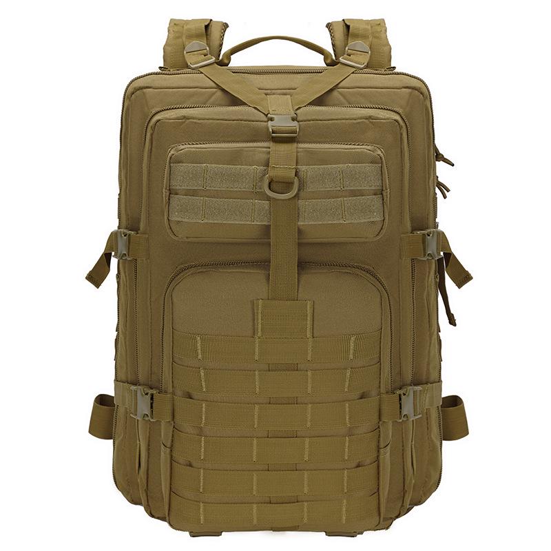 In Stock: 720D Waterproof 45L Tactical Backpack - Molle Expandable, Outdoor 3P Assault, Large Size, Shoulder Strap