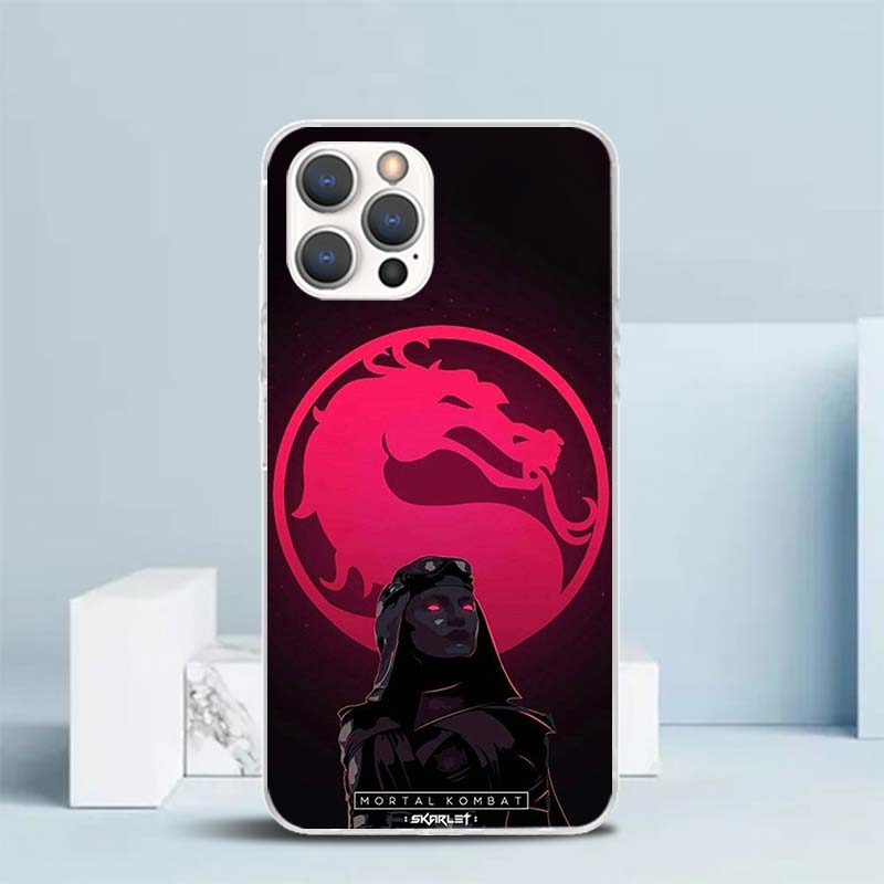 Scorpion Zero Sub Mortal Kombat Soft Cover for iPhone 16 17 Air 15 14 Pro Max 16E Phone Case 13 Mini 12 11 7 SE 8 Print Pattern