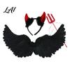 Swan Costume Accessories Angel Wings Feather for Kids Adults Lightweight Fairy Photo Shoot with Elastic Straps Christmas Halloween Party And