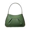 Michael Kors MK Enzo Pleated Leather Shoulder Bag Medium Women Bags Black Dark-Green Camel 30F3G6EL6L