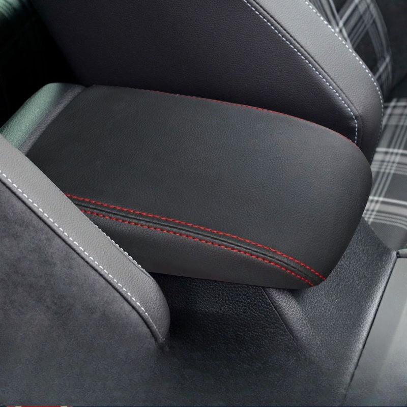 Leather Car Armrest Box Protector Cover For Golf 7 MK7 2012 -2019 Central Control Interior Accessories