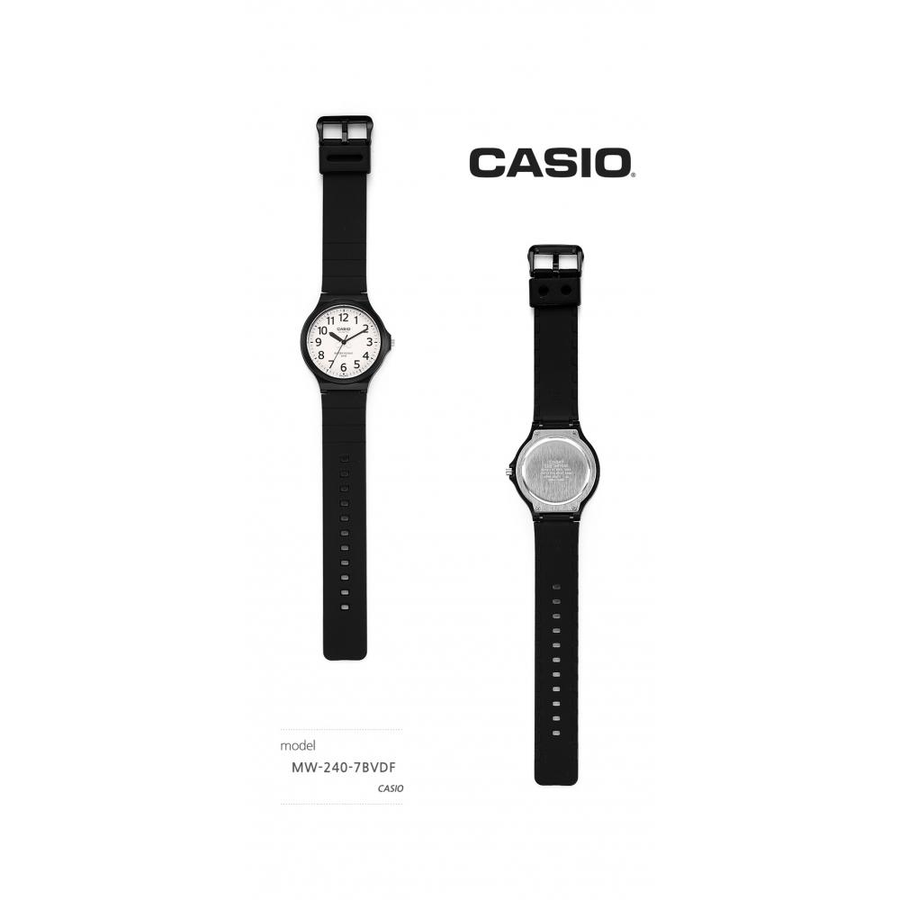 Casio Mw 240 7bvdf Mw 240 7b Analog Sat Student Herren Urethan Uhr