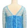 Frozen Girls' Elsa Sequin Mesh Long-Sleeve Formal Dress