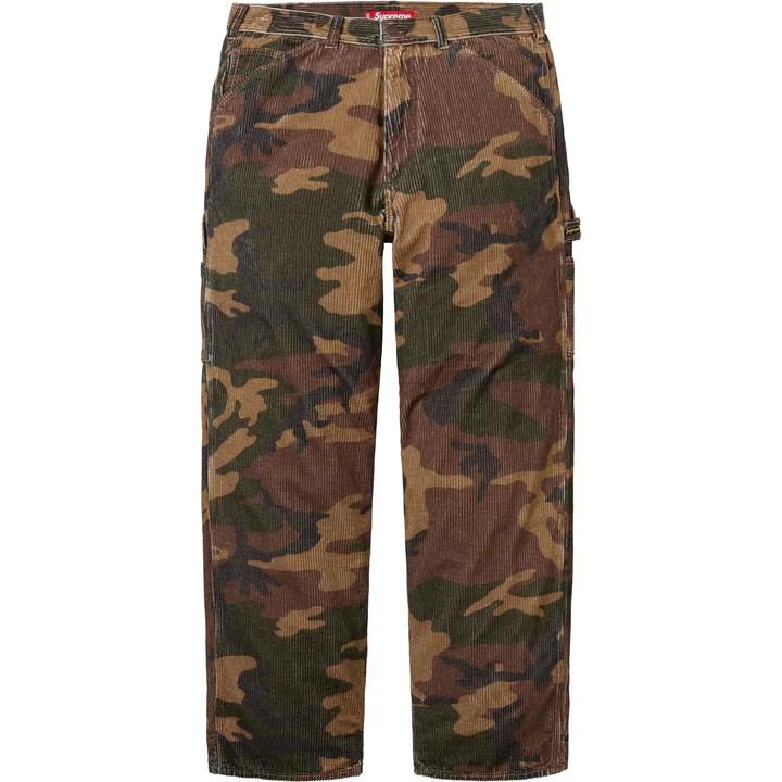 Supreme Wide Wale Corduroy Painter Pant Woodland Camo 32