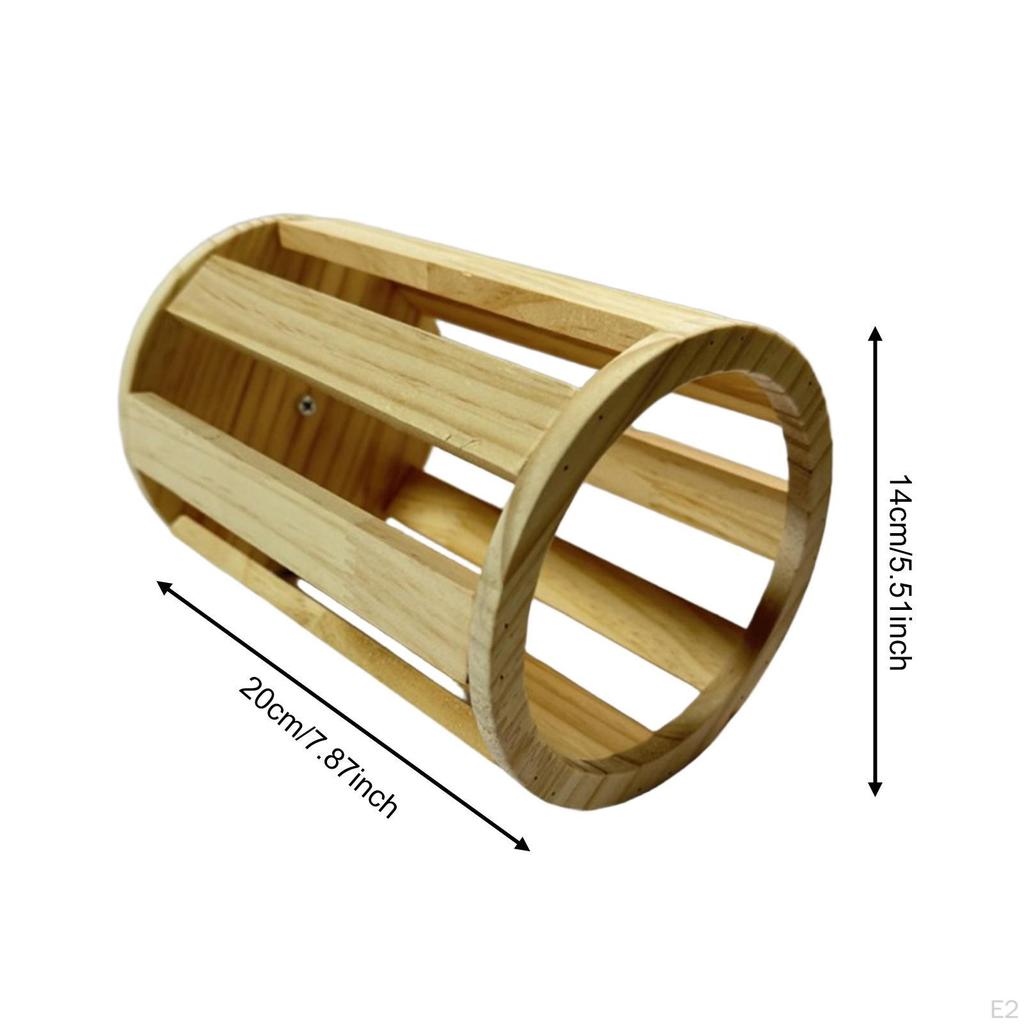 Wooden Hay Rack Food Dispenser Cage Accessories Small Animals Feeding Holder for Hamsters Pets