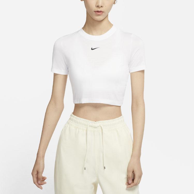Nike Sportswear Women's Crop Top T-Shirt White DD1329-100