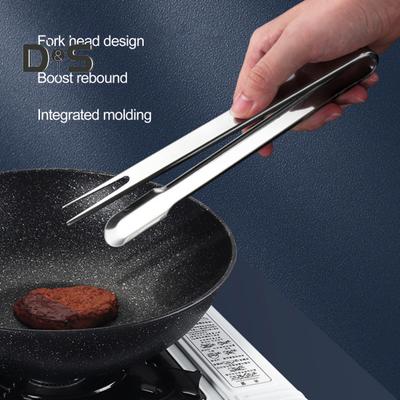 Pinze per alimenti in acciaio inossidabile Pinze da cucina multifunzione resistenti al calore in stile giapponese Griglia per bistecche Pesce fritto Morsetto per barbecue
